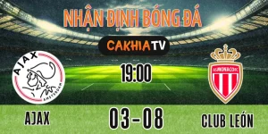 Nhận định Ajax vs AS Monaco ngày 03/08/2025: Trận giao hữu chất lượng giữa hai CLB hàng đầu châu Âu. Ajax với đội hình trẻ trung đối đầu Monaco đang thăng hoa ở loạt giao hữu hè. OKWINTV phân tích tỷ lệ kèo châu Á, tài xỉu và dự đoán kết quả chính xác nhất.